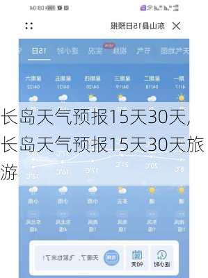 长岛天气预报15天30天,长岛天气预报15天30天旅游