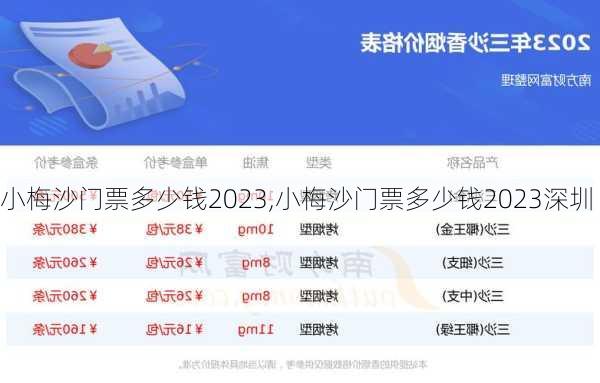 小梅沙门票多少钱2023,小梅沙门票多少钱2023深圳