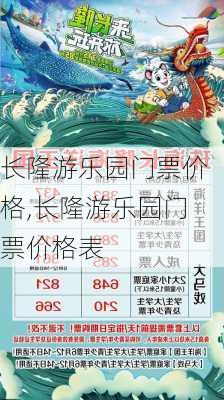 长隆游乐园门票价格,长隆游乐园门票价格表